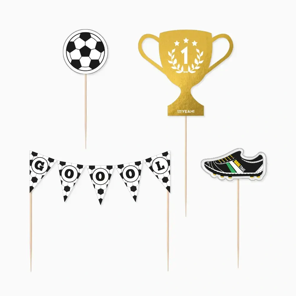 Dekorace na dort Fotbal 4 ks