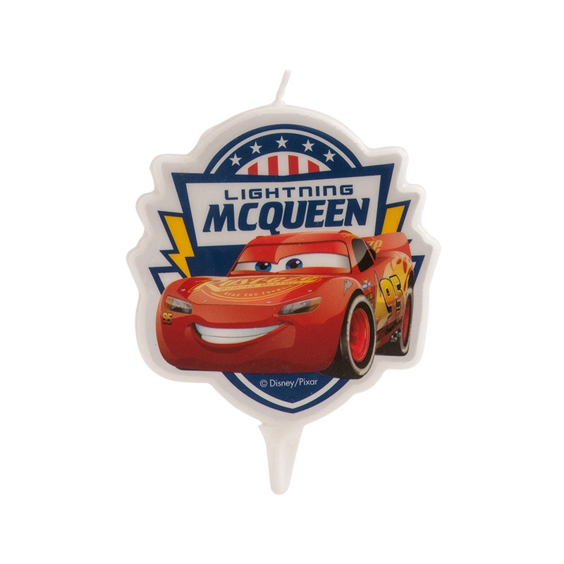 Dortová svíčka 2D - Cars Blesk McQueen