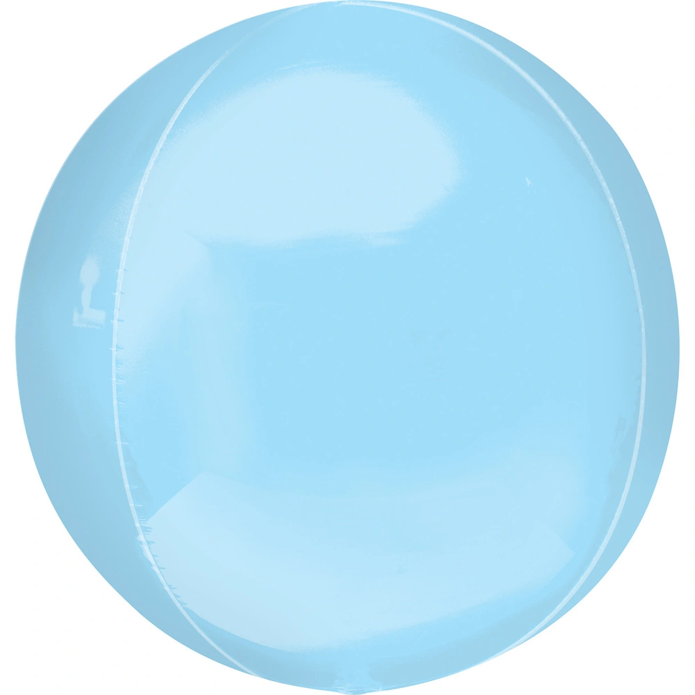 Foliový balonek jumbo koule pastel modrý 53 cm