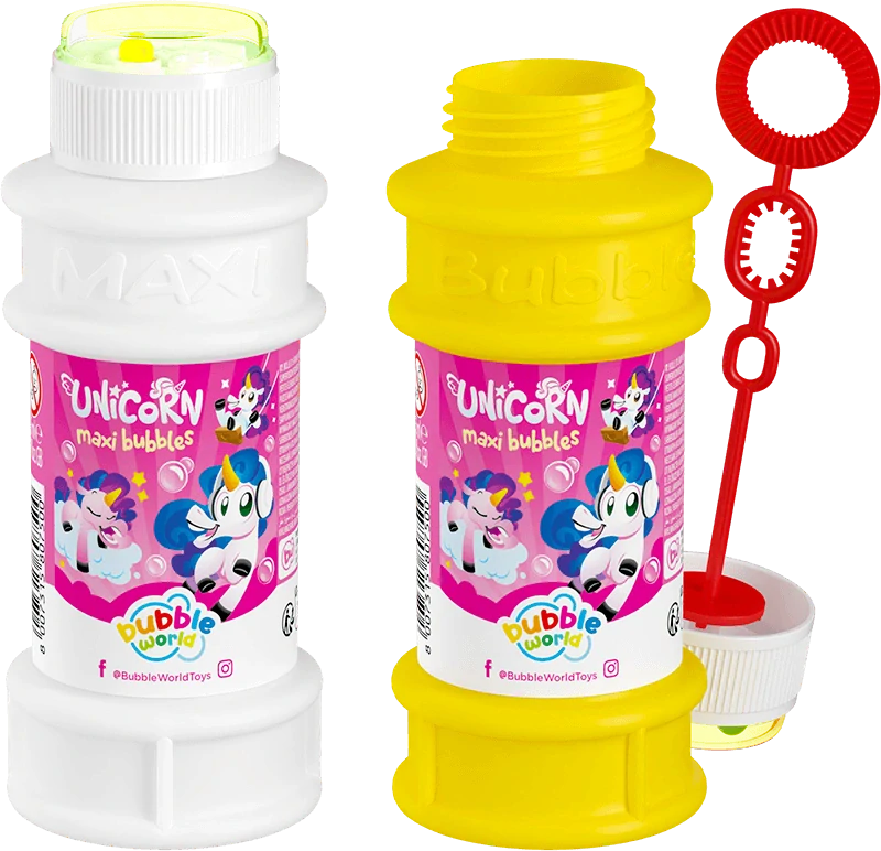 2. jakost Bublifuk 175ml Maxi Jednorožec