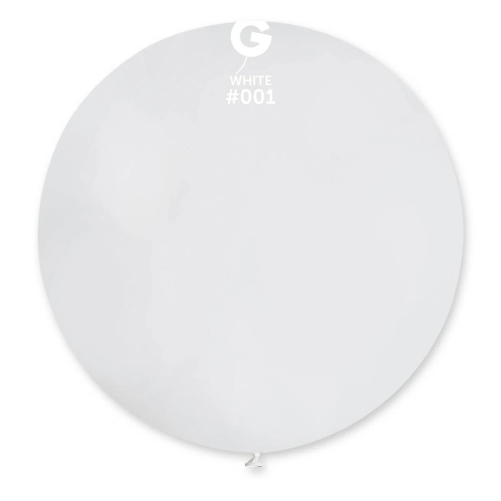 Balónek 80cm/31" #001 bílý