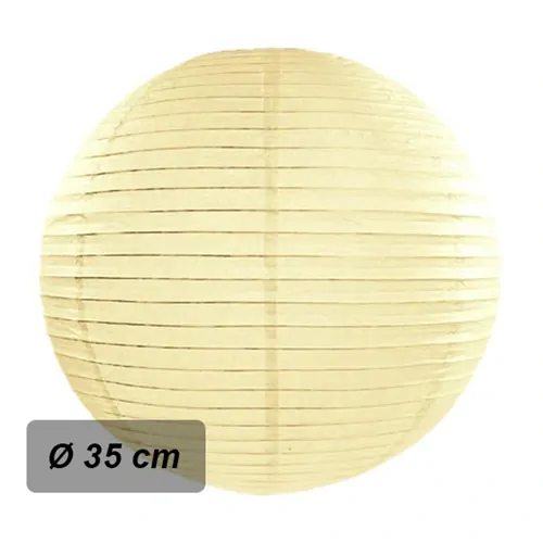 Lampion kulatý 35 cm šampaň