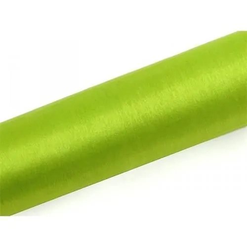 Organza 16cm x 9m světle zelená