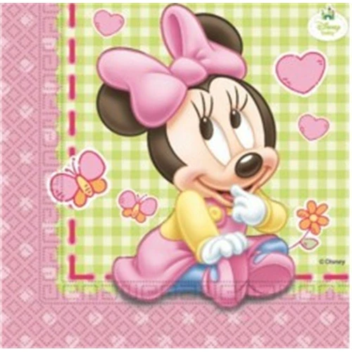 Papírové party ubrousky Baby Minnie 20 ks