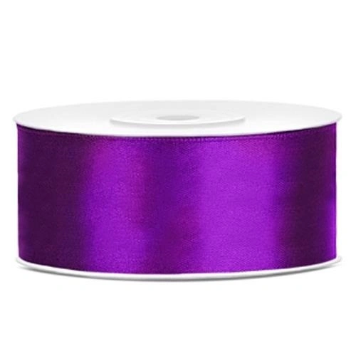 Saténová stuha fialová 25 mm x 25 m