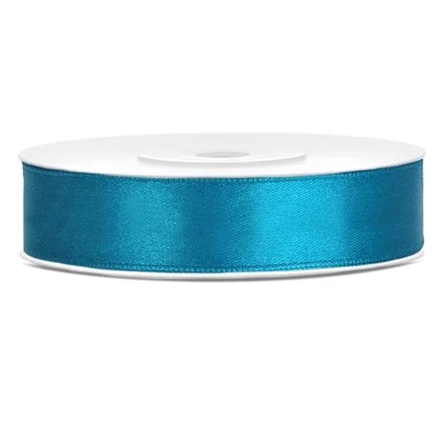 Saténová stuha tyrkysová 12 mm x 25 m