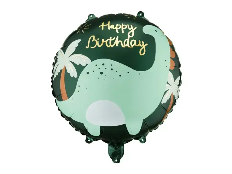 Fóliový balonek Happy Birthday brontosaurus 35 × 35 cm