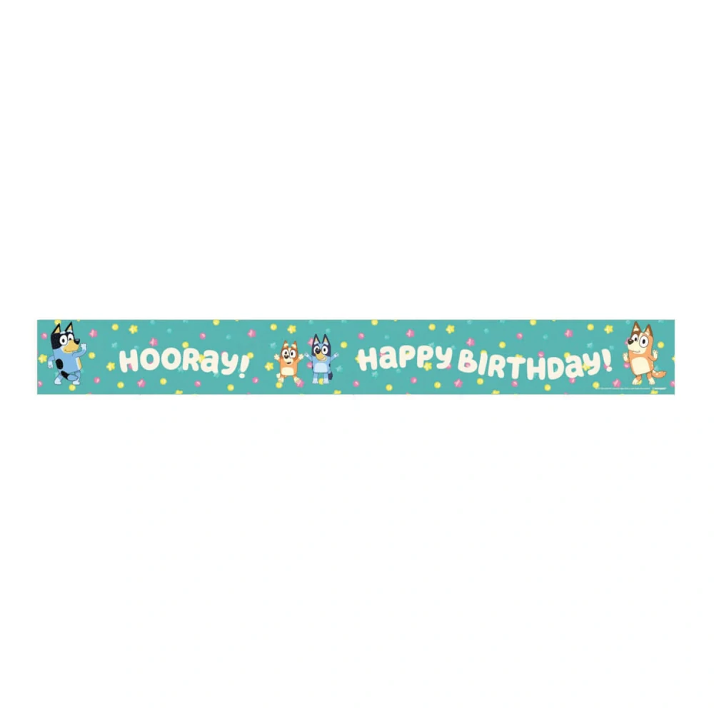 Narozeninový banner Bluey Hooray Happy Birthday 1,8 m