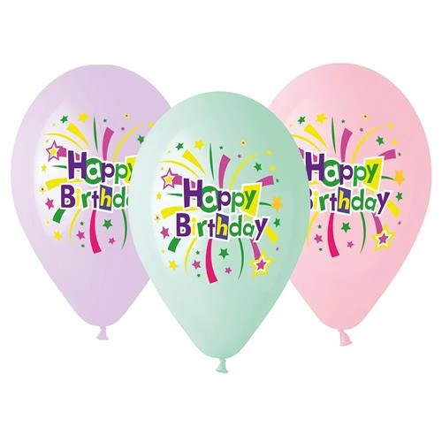 Balónky Happy Birthday 33 cm