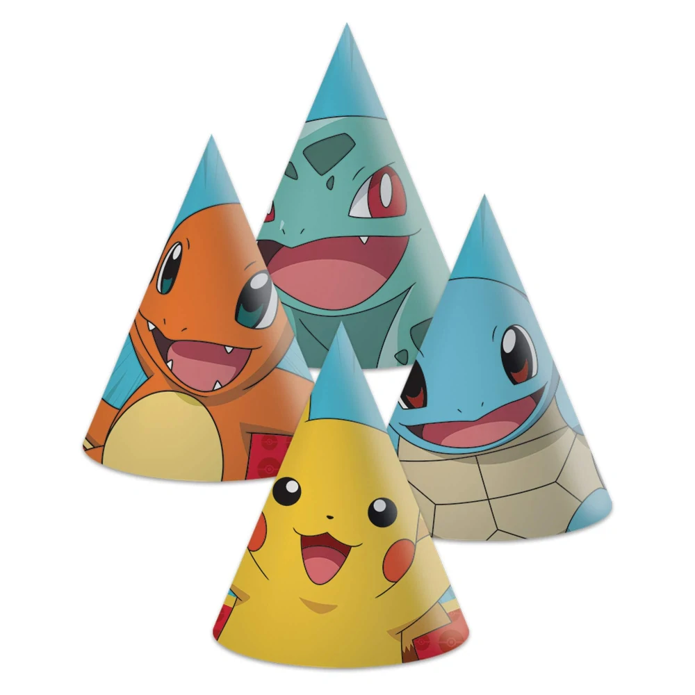 Papírové čepičky Pokemon 6 ks
