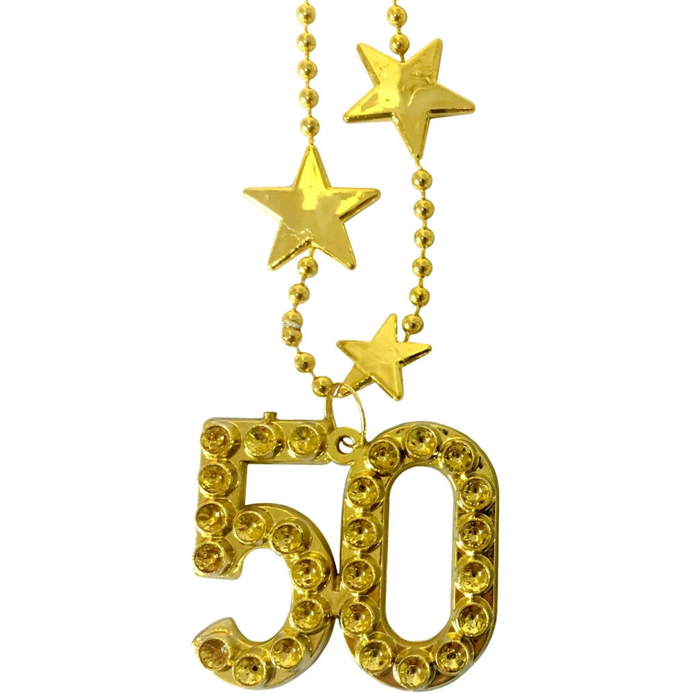 Zlatý náhrdelník - s číslem 50