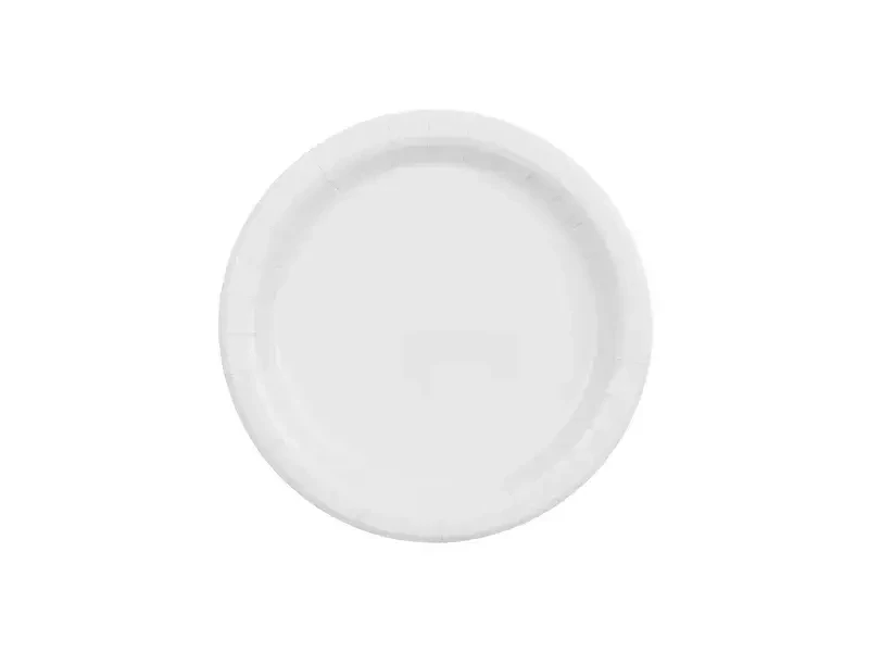 Papírové talíře bílé 18 cm - 6 ks