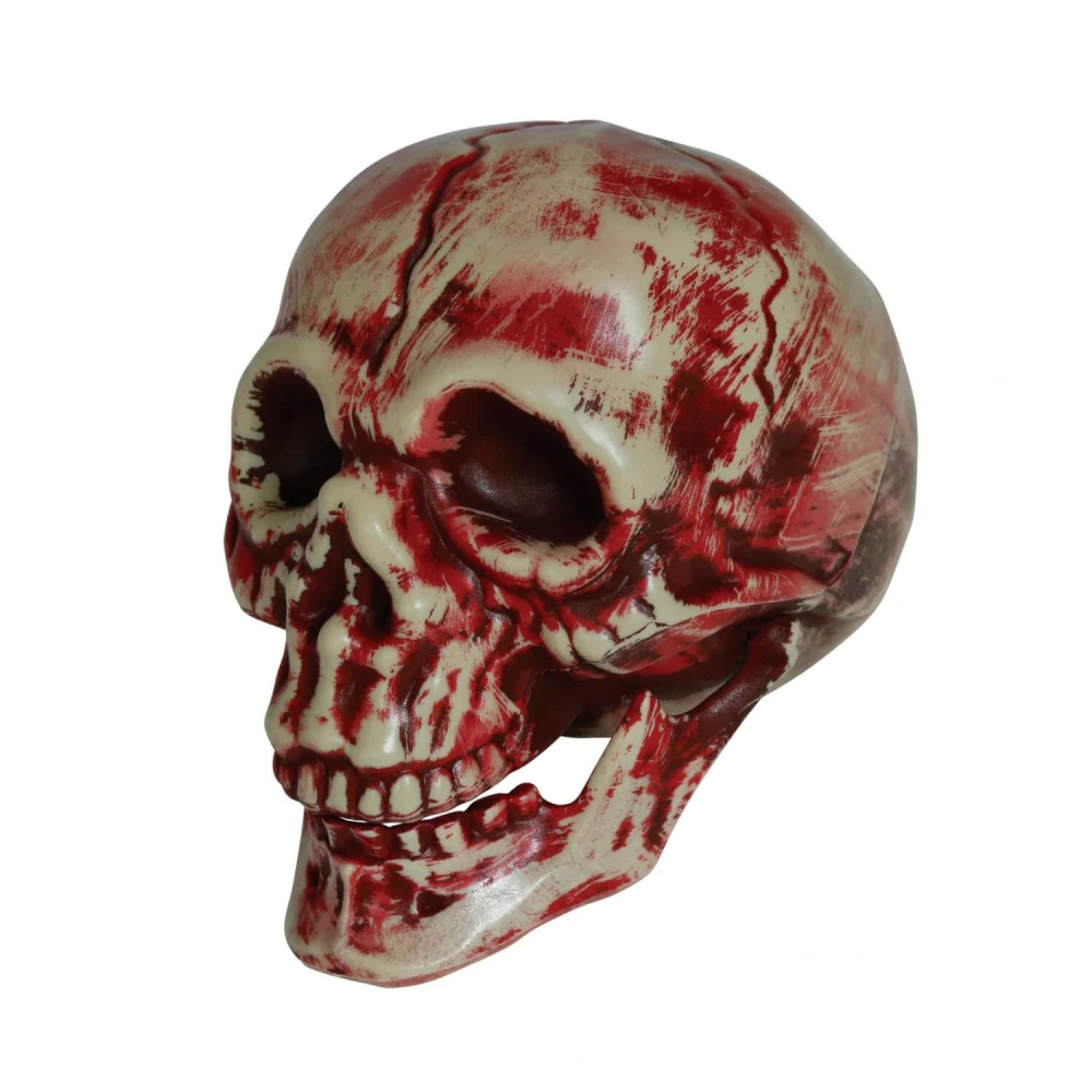 Dekorace na Halloween Krvavá lebka 20 cm
