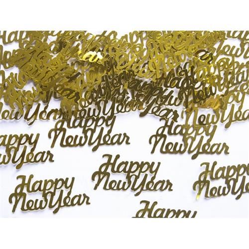 Konfety Happy New Year zlaté - 3g