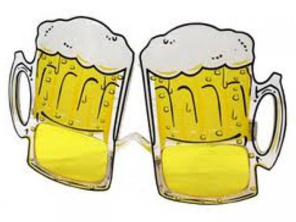 Pivní brýle žluté