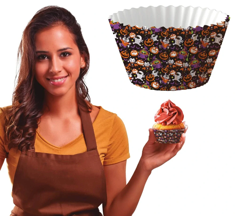 Košíčky na cupcake příšerky Happy Halloween 50 ks