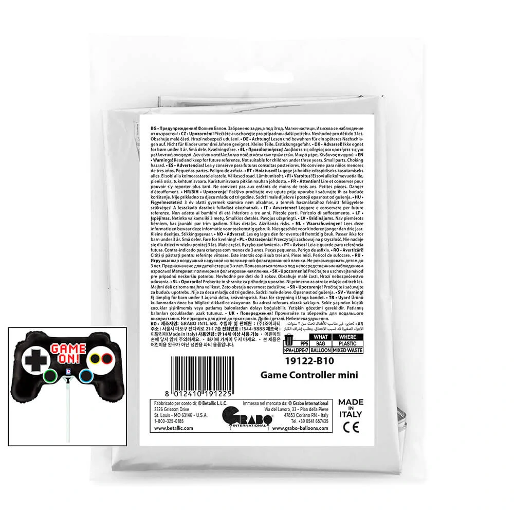 Foliový balonek MINI Ovladač 35 cm