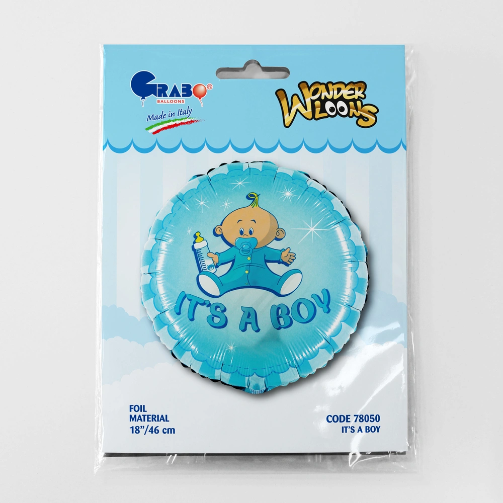Fóliový balónek Je to kluk! Miminko 46cm