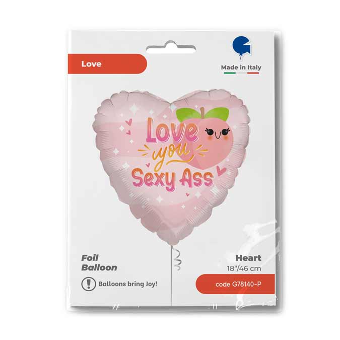 Fóliový balónek Sexy Broskev LY srdce 46cm