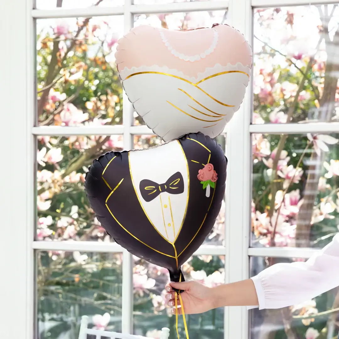 Fóliový balónek srdce Ženich 45cm