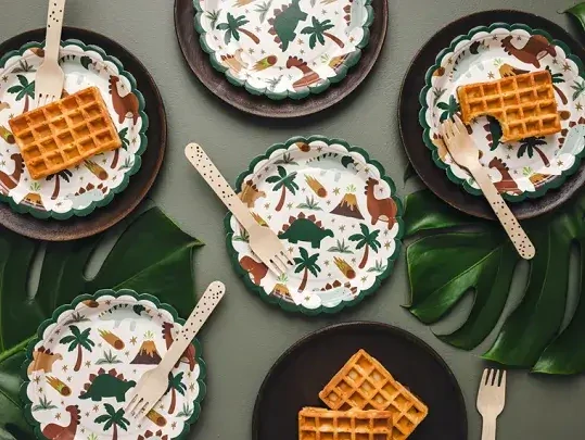 Papírové talíře Dinosauři 18cm - 6ks