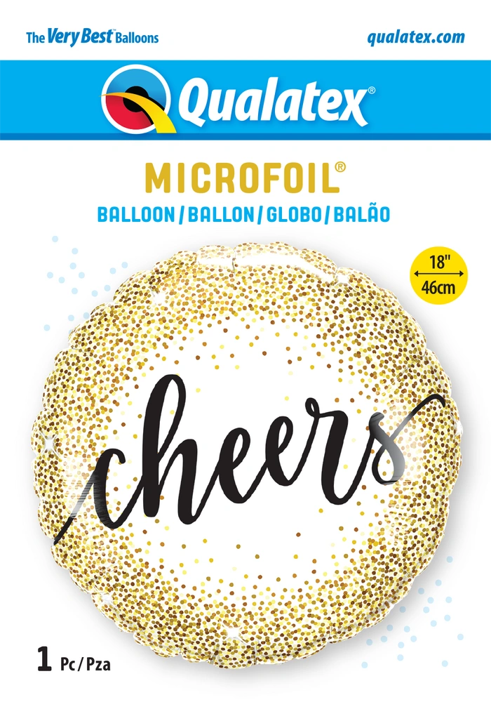 Fóliový balónek Kruh - Cheers! 45cm