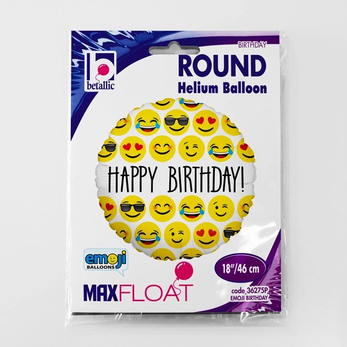 Fóliový balónek Emoji HB Kruh 46cm