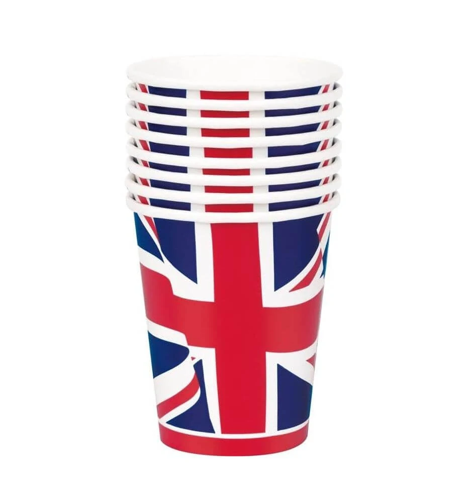 Papírové kelímky Velká Británie 8ks
