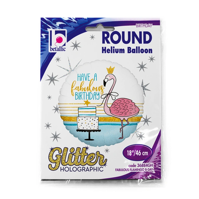 Fóliový balónek Plameňák HB Kruh 46cm