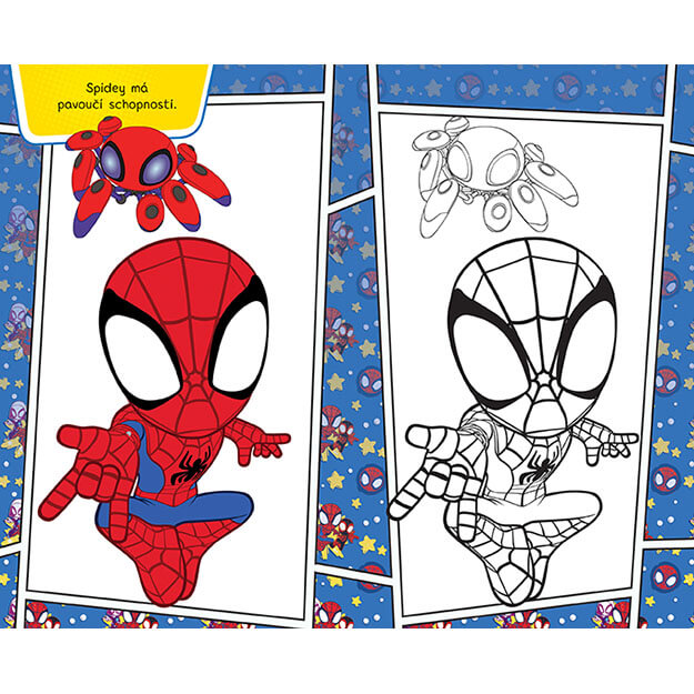 Moje omalovánky na cesty - Spidey