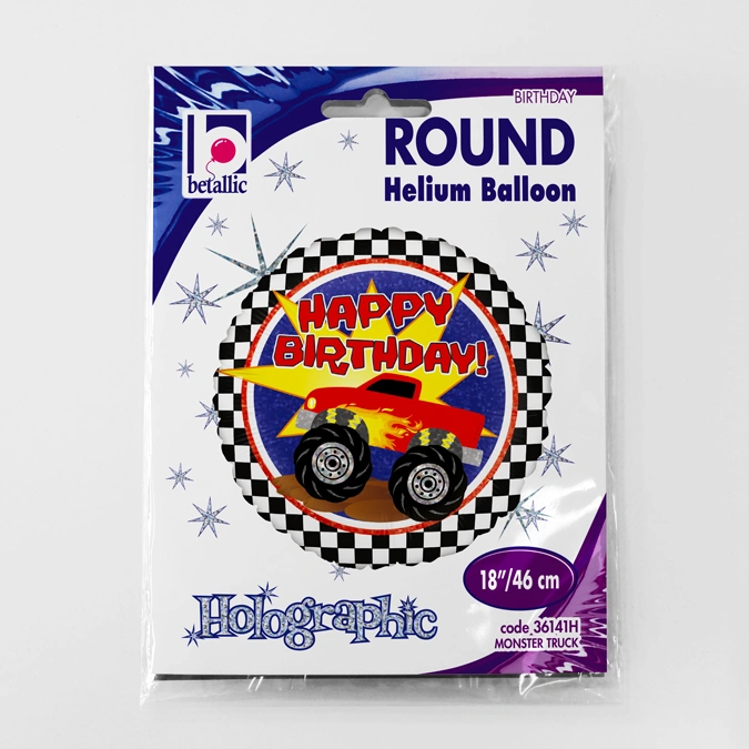 Fóliový balónek Monster Truck Kruh 46cm 