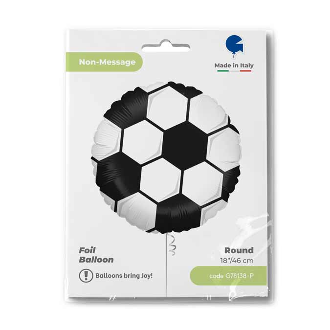 Fóliový balónek Fotbalový míč kruh 46cm 