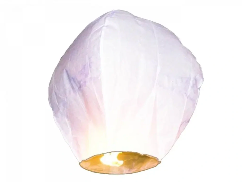 Lampion štěstí bílý