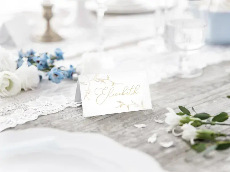 Jmenovky "Zlaté větvičky" 10ks