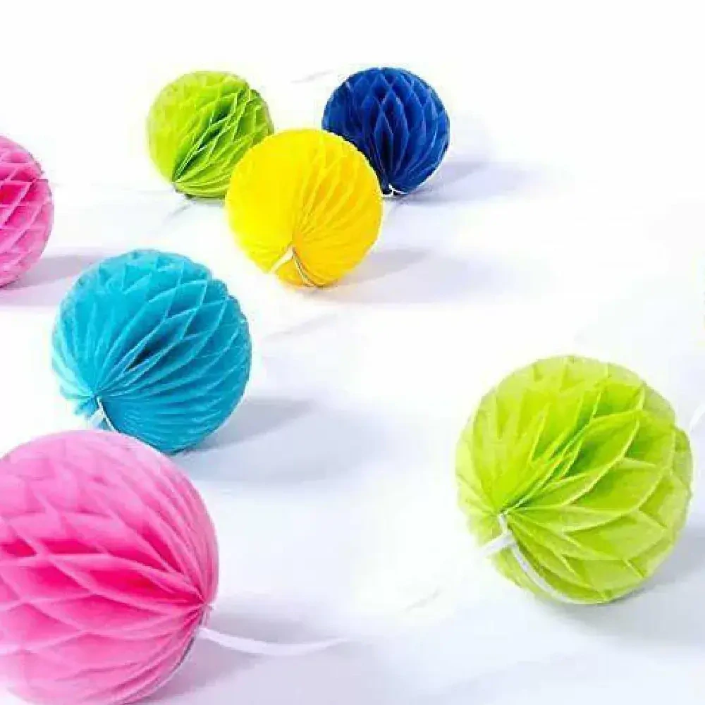 Girlanda papírová - barevné koule 213 cm