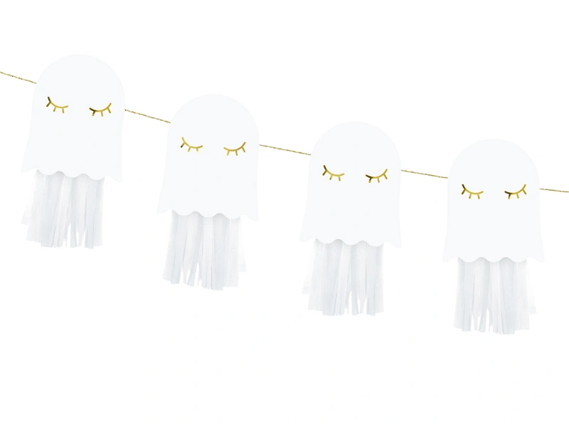 Střapcová girlanda "Duchové" 1.3m