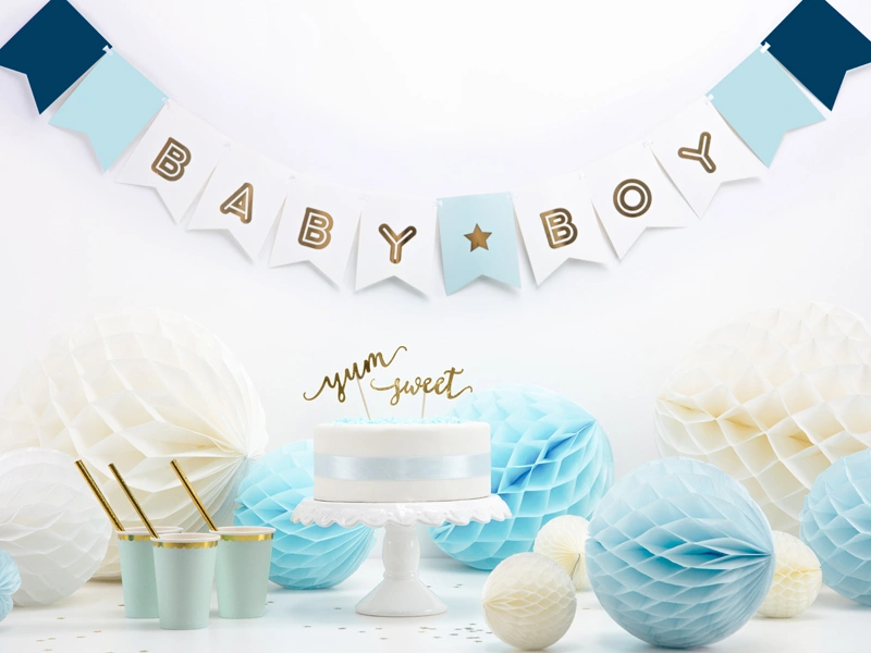 Závěsný baner Baby boy modrý