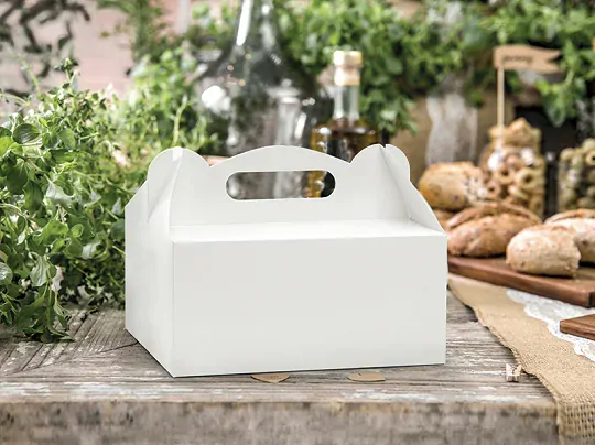 Krabička na výslužku bílá 1ks