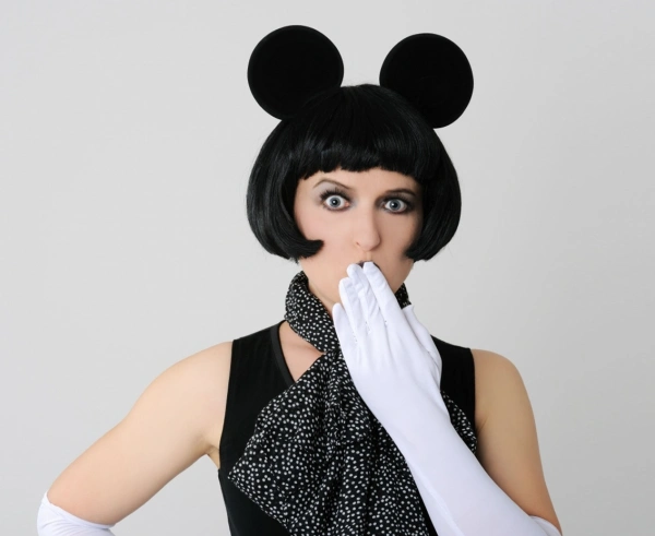 Čelenka Minnie uši černá