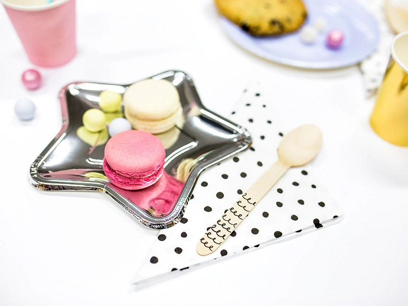 Dřevěné příbory, černé, 18ks