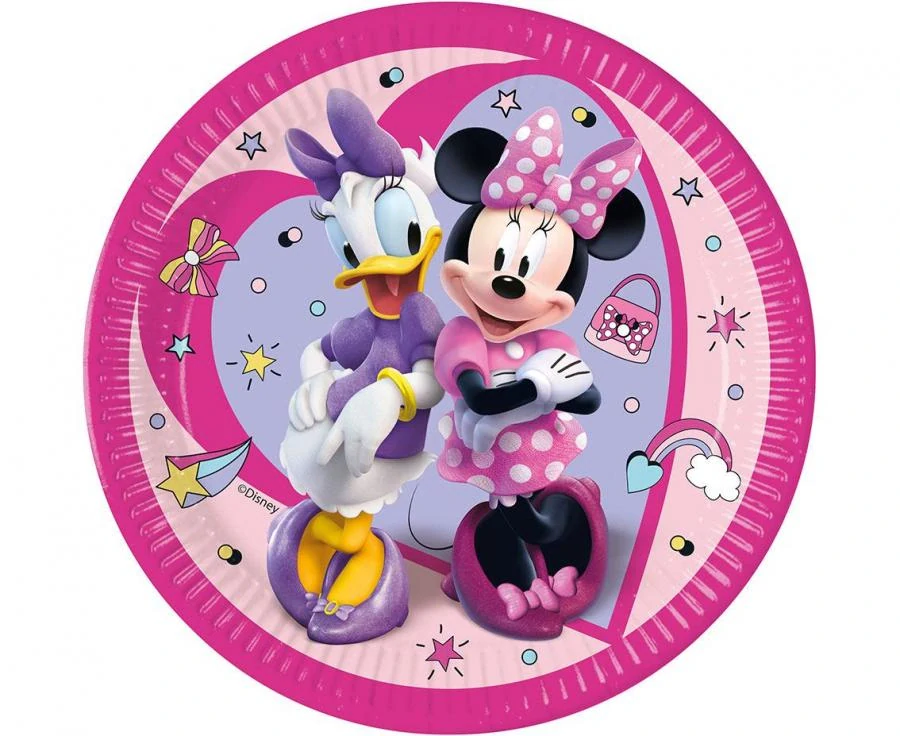 EKO papírové talíře - Minnie Mouse 23cm/8ks