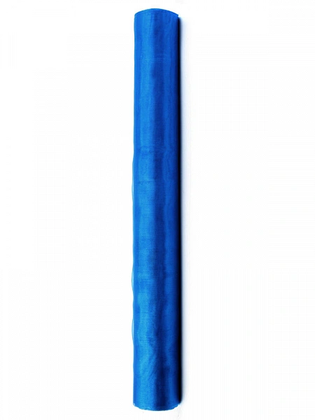 Organza 36cm x 9m modrá