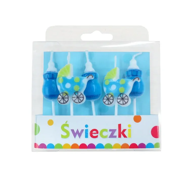 Svíčky dortové - novorozený kluk 5ks