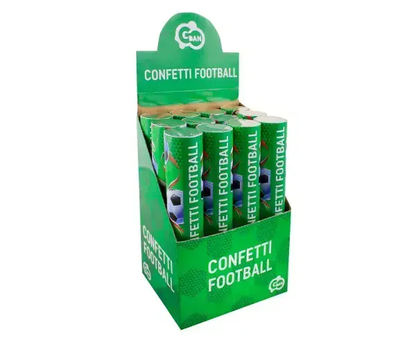 Vystřelovací konfety Fotbal 30 cm