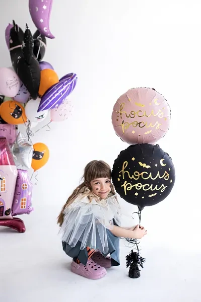 Foliový balonek Halloween - Hocus Pocus - růžový 43 cm