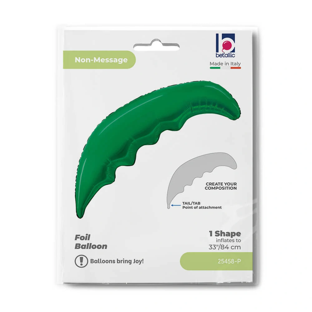 Foliový balonek palmový list Emerald Green 84 cm