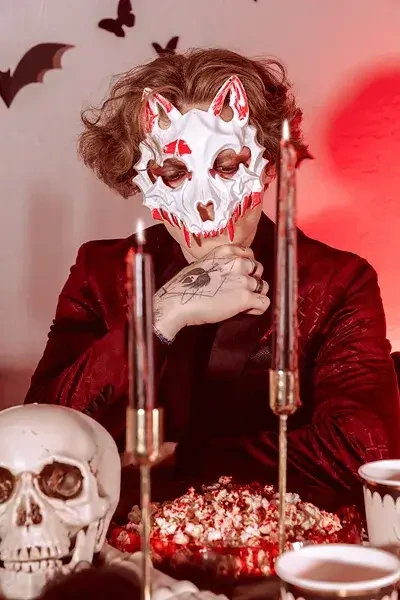 Halloweenská maska Krvavý vlk