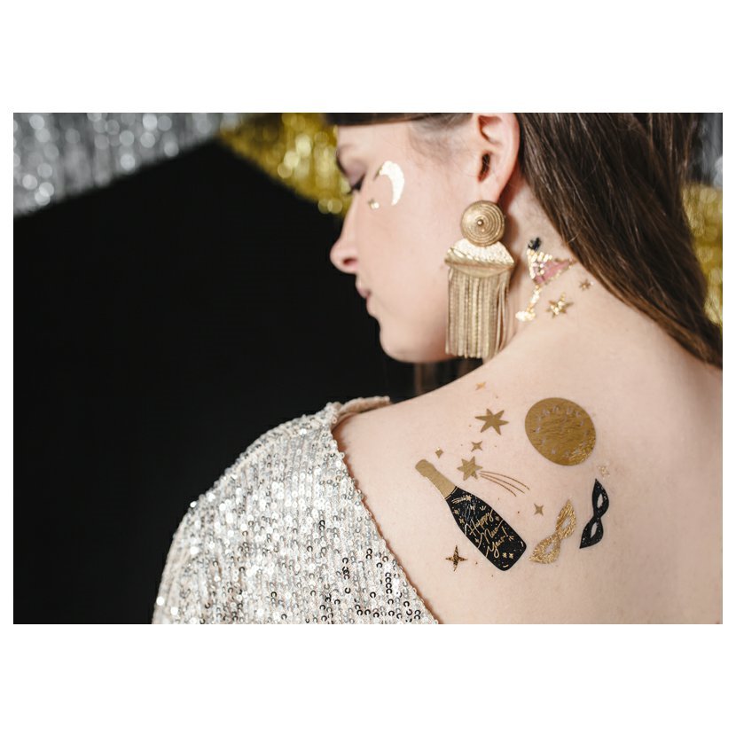 Dočasné silvestrovské tetování 10 ks