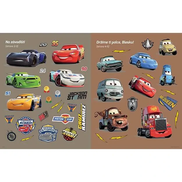 Samolepková knížka Cars
