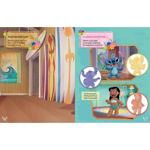 Samolepková knížka Lilo a Stitch